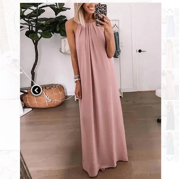 NWT! Pink Maxi Formal Dress - Picture 3 of 4